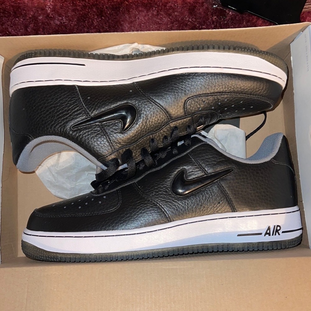 Nike Force ones black jewel lightly used